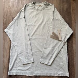 FEAR OF GOD ESSENTIALS Cotton  L/S Shirt Oversized Eight Collection Sz Small NWT